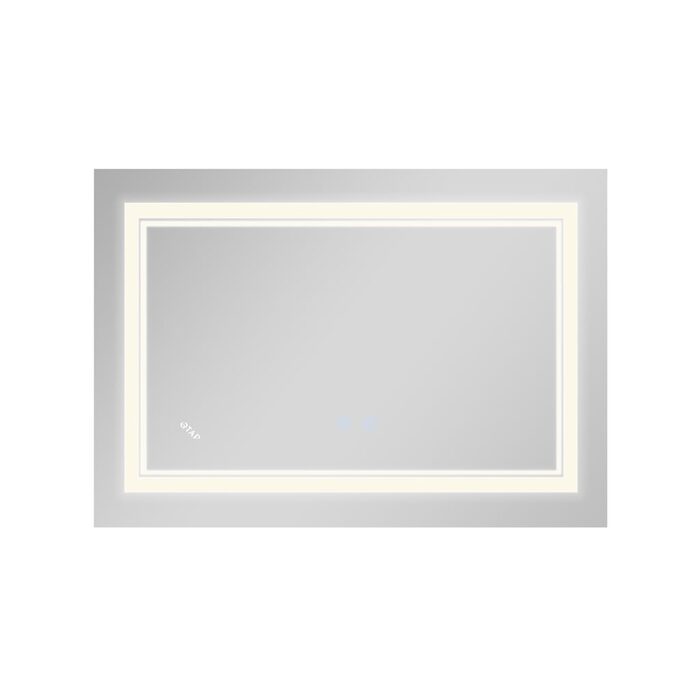Дзеркало Qtap Cardinal (CA1) 800х600 з LED-підсвічуванням Touch, з антизапотіванням, з димером, рег. темп. кольору (3000-6500K) Reverse QT0478C8060