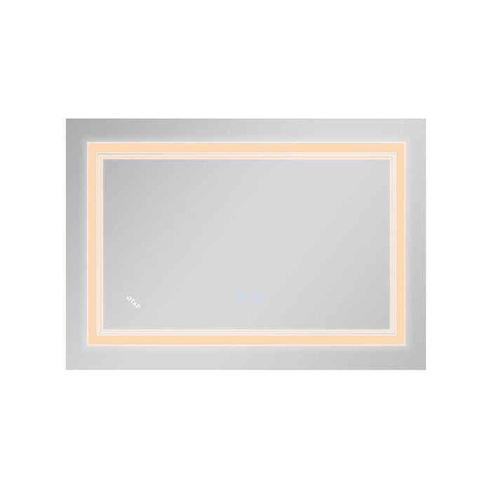 Дзеркало Qtap Cardinal (CA1) 800х600 з LED-підсвічуванням Touch, з антизапотіванням, з димером, рег. темп. кольору (3000-6500K) Reverse QT0478C8060