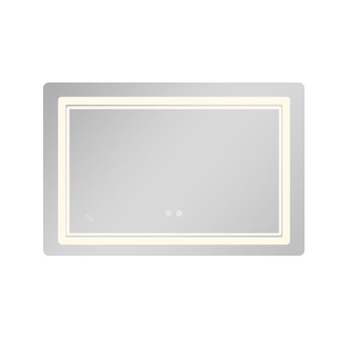 Дзеркало Qtap Cardinal (CA2) 800х600 з LED-підсвічуванням Touch, з антизапотіванням, з димером, рег. темп. кольору (3000-6500K) Reverse QT0478C806048457