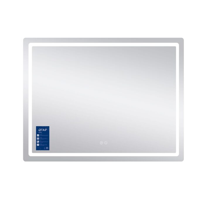 Дзеркало Qtap Mideya MI1) 1200х800 з LED-підсвічуванням Touch, з антизапотіванням, димером, рег. яскравості QT2078F12080