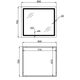 Дзеркало Qtap Mideya (MI2)  800х700 з LED-підсвічуванням Touch, з антизапотіванням, з димером, рег. яскравості QT2078NCF807048476