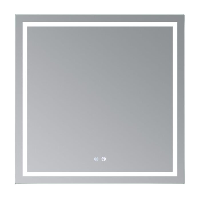 Дзеркало Qtap Mideya (MI1) 800x800 з LED-підсвічуванням Touch, з антизапотіванням, димером, рег. яскравості QT2078NCF808048477