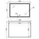 Дзеркало Qtap Mideya (MI1) 1000х700 з LED-підсвічуванням Touch, з антизапотіванням, димером, рег. яскравості QT2078NCF10070