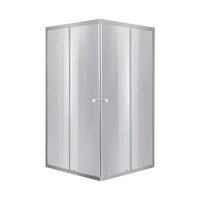 Душова кабіна Lidz Wawel SC90x90.SAT.LOW.DGR, скло темне тоноване 4 мм без піддона
