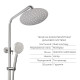 Акційний набір: Lidz Aria 0011F Змішувач для раковини (k35) Nickel + Lidz Aria 1031 Душова система на 3 споживача (з виливом) (k35) Nickel