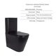 Комплект 2 в 1: підлоговий унітаз Qtap Scorpio Matt Black QT14226088AMB + набір гігієнічного душу Lidz Aria Black LDARI110BLA43394