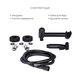 Комплект 2 в 1: підлоговий унітаз Qtap Scorpio Matt Black QT14226088AMB + набір гігієнічного душу Lidz Aria Black LDARI110BLA43394