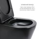 Комплект 2 в 1: підлоговий унітаз Qtap Scorpio Matt Black QT14226088AMB + набір гігієнічного душу Lidz Aria Black LDARI110BLA43394