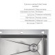 Комплект Lidz Handmade H7545 Мийка для кухні інтегрована Decor Honeycomb LDH7545DEC48372 + Lidz (BLA) Подрібнювач для кухонного миття