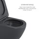 Комплект Qtap Robin Anthracite 3 в 1: підвісний унітаз Ultra Quiet + біде підвісне + раковина накладна QTROBAN49157