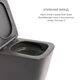 Комплект Qtap Tern Anthracite 3 в 1: підвісний унітаз Ultra Quiet + біде підвісне + раковина накладна QTROBAN49157