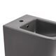 Комплект Qtap Tern Anthracite 3 в 1: підвісний унітаз Ultra Quiet + біде підвісне + раковина накладна QTROBAN49157