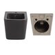 Комплект Qtap Tern Anthracite 3 в 1: підвісний унітаз Ultra Quiet + біде підвісне + раковина накладна QTROBAN49157