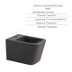 Комплект Qtap Tern Anthracite 3 в 1: підвісний унітаз Ultra Quiet + біде підвісне + раковина накладна QTROBAN49157