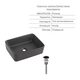 Комплект Qtap Tern Anthracite 3 в 1: підвісний унітаз Ultra Quiet + біде підвісне + раковина накладна QTROBAN49157