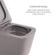 Комплект Qtap Tern Stone grey 3 в 1: підвісний унітаз Ultra Quiet + біде підвісне + раковина накладна QTTERSG49162