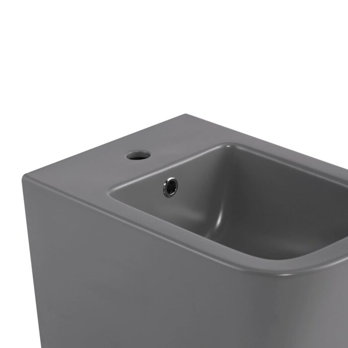 Комплект Qtap Tern Stone grey 3 в 1: підвісний унітаз Ultra Quiet + біде підвісне + раковина накладна QTTERSG49162