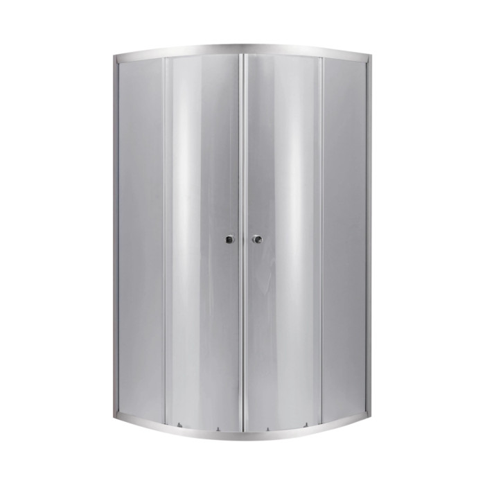 Lidz Набор: Душевая кабина Latwa SC90x90.SAT.LOW.DGR, полукруглая, стекло тонированное 4 мм + Душевой поддон Kapielka ST90x90x14