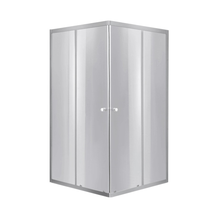 Lidz Набор: Душевая кабина Wawel SC90x90.SAT.LOW.DGR, квадратная, стекло тонированное 4 мм + Душевой поддон Kapielka ST90x90x14