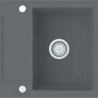 Мийка кухонна DAISY 520x480x160 в комплекті з сифоном,сірий металік (1 сорт)