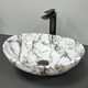 Умивальник (раковина) VBI PARMA STATUARIO BLACK VEINS GLOSSY накладний