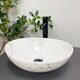 Умивальник (раковина) VBI PARMA WHITE STONE GLOSSY накладний