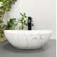 Умивальник (раковина) VBI PARMA WHITE STONE GLOSSY накладний