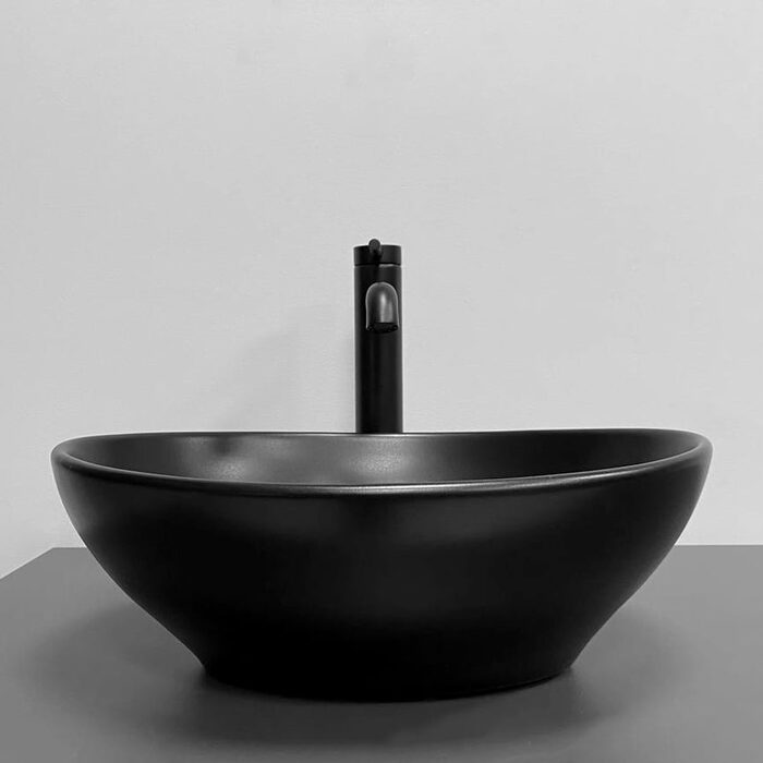 Умивальник (раковина) VBI PARMA BLACK MATT накладний