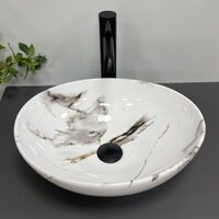 Умивальник (раковина) VBI PARMA CARRARA GLOSSY накладний PARMA CARRARA GLOSSY