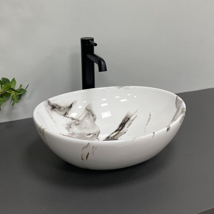 Умивальник (раковина) VBI PARMA CARRARA GLOSSY накладний PARMA CARRARA GLOSSY
