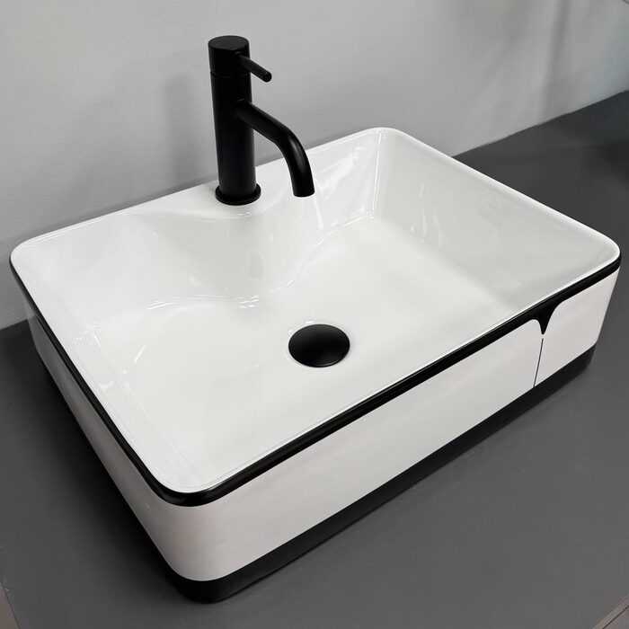 Умивальник (раковина) VBI FORLI BLACK LINED накладний