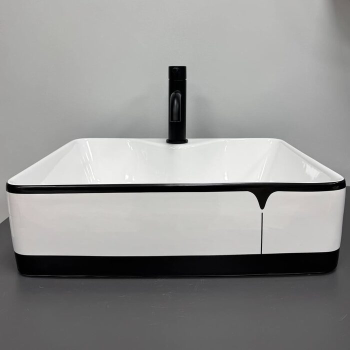 Умивальник (раковина) VBI FORLI BLACK LINED накладний
