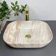 Умивальник (раковина) VBI RAVENNA TRAVERTINE GLOSSY накладний