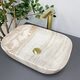 Умивальник (раковина) VBI RAVENNA TRAVERTINE GLOSSY накладний