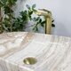 Умивальник (раковина) VBI RAVENNA TRAVERTINE GLOSSY накладний