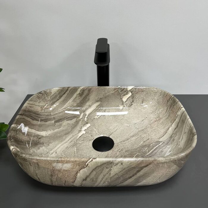 Умивальник (раковина) VBI RAVENNA JASPER GLOSSY накладний