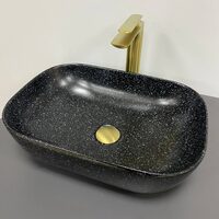 Умивальник (раковина) VBI RAVENNA SPACE BLACK MATT накладний