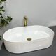 Умивальник (раковина) VBI VERONA 60 WHITE GOLD EDGE накладний
