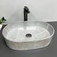 Умивальник (раковина) VBI VERONA 50 GREY STONE GLOSSY накладний