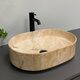 Умивальник (раковина) VBI VERONA 50 TRAVERTINE GLOSSY накладний