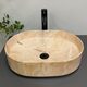Умивальник (раковина) VBI VERONA 50 TRAVERTINE GLOSSY накладний