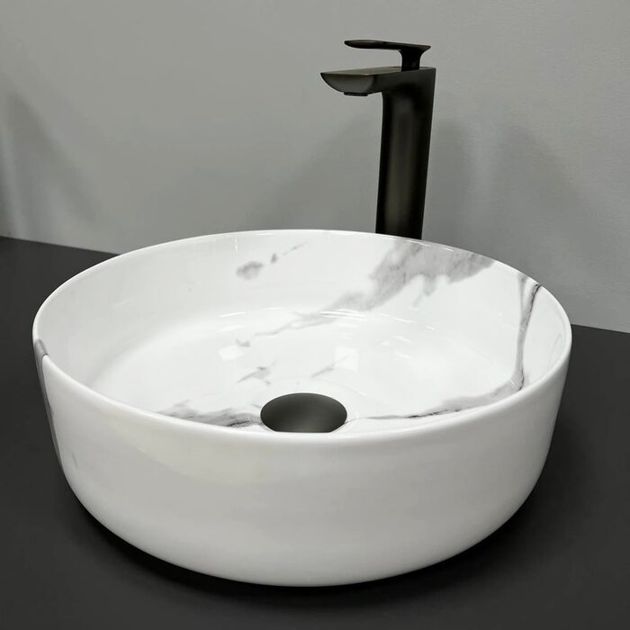 Умивальник (раковина) VBI PRATO MARBLE NATURE GLOSSY накладний