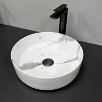 Умивальник (раковина) VBI PRATO MARBLE NATURE GLOSSY накладний