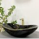 Умивальник (раковина) VBI TURIN MARBLE BLACK GLOSSY накладний