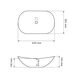 Умивальник (раковина) VBI TURIN MARBLE BLACK GLOSSY накладний