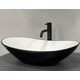 Умивальник (раковина) VBI TURIN BLACK WHITE накладний