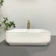 Умивальник (раковина) VBI PALERMO WHITE ROSE GOLD EDGE накладний