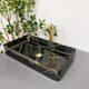 Умивальник (раковина) VBI TRIEST BLACK MARMO GLOSSY накладний
