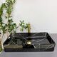 Умивальник (раковина) VBI TRIEST BLACK MARMO GLOSSY накладний