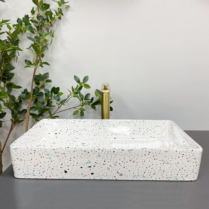 Умивальник (раковина) VBI TRIEST MOSAIC GLOSSY накладний